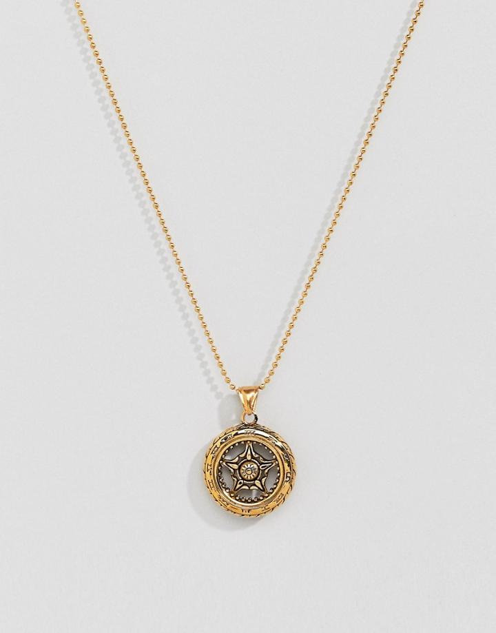 Seven London Gold Pendant Necklace - Gold