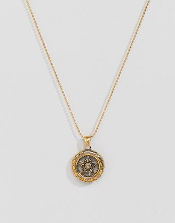 Seven London Gold Pendant Necklace - Gold
