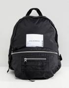 Cheap Monday Multi Pocket Backpack With Patch - Black