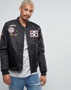 Juice Bomber Jacket With Patches - Black