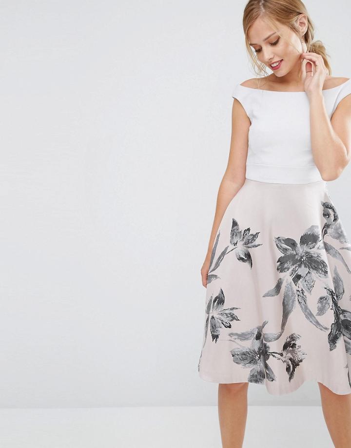 Coast Dress With Full Skirt - Multi