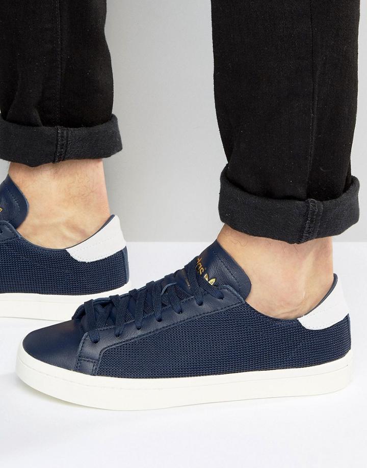 Adidas Originals Court Vantage Sneakers In Navy S76197 - Navy
