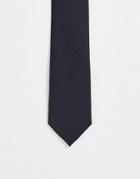French Connection Plain Tie In Navy