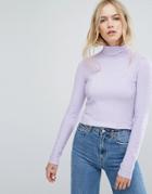 Weekday Lea Knit Sweater - Purple