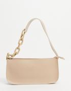 Claudia Canova Mini Shoulder Chain Strap Bag In Taupe-neutral