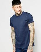 Farah T-shirt With F Logo - Midnight