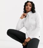 Helly Hansen Daybreaker 1/2 Zip Fleece In White With Logo