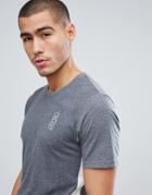 Only & Sons T-shirt With Logo And Contrast Stripe Detail - Gray