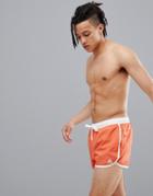 Adidas Swim Split Swim Shorts In Orange Dj2140 - Orange