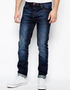 Asos Slim Jeans In Dark Wash - Blue