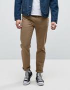 Fred Perry Pique Chinos In Tan - Tan