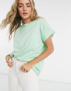 Asos Design Oversized Sleeveless T-shirt In Apple-green