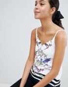 Ted Baker Brica Scalloped Cami In High Grove - White