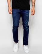 Scotch & Soda Skinny Jeans In Real Hit Wash - Blue