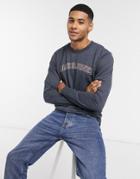 Jack & Jones Originals Large Script Logo Sweatshirt-navy