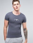 Emporio Armani Muscle Fit T-shirt In Crew Neck - Gray