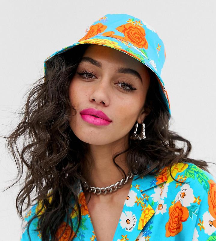 Collusion Floral Bucket Hat-multi