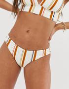 Billabong Sunstruck Stripe Bikini Bottom - White