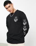 Carhartt Wip Grin Long Sleeve Top In Black