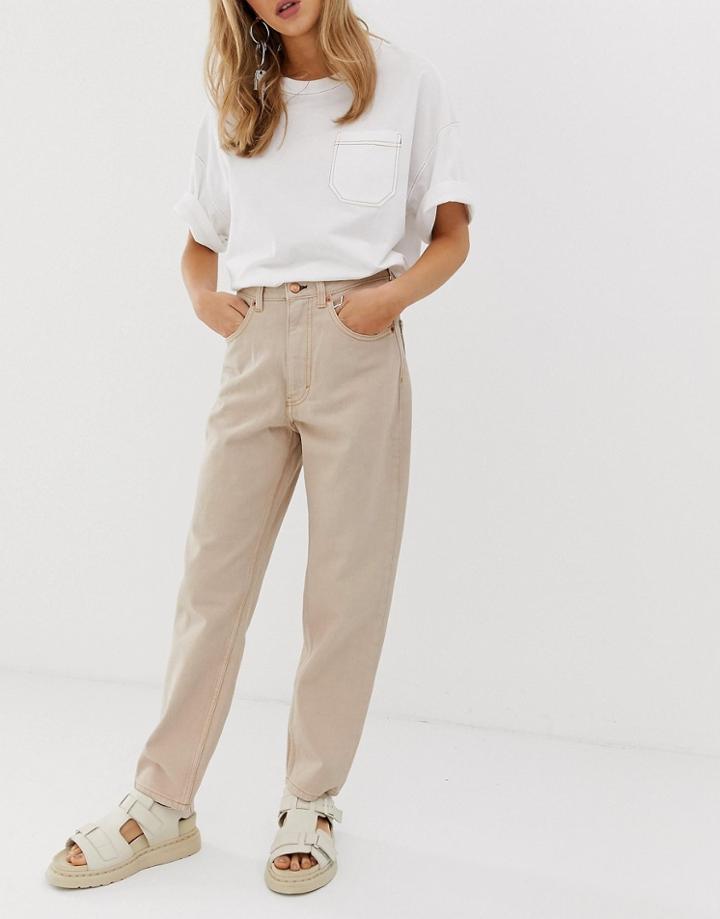 Cheap Monday Organic Cotton High Rise Mom Jeans - Pink