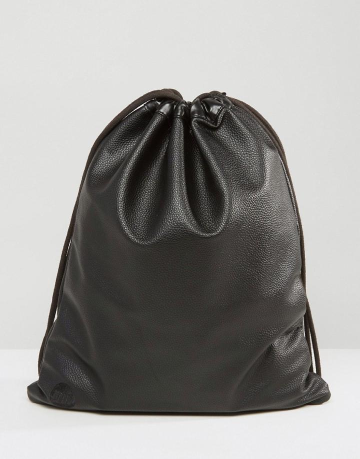 Mi-pac Tumbled Drawstring Bag Black - Black