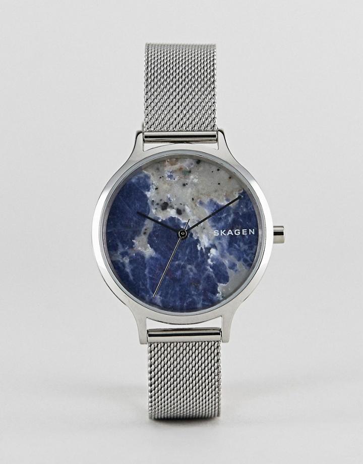 Skagen Skw2718 Anita Mesh Watch In Silver - Silver
