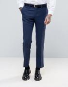 Harry Brown Heritage Slim Fit Donegal Suit Pants - Blue