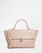 Asos Leather Top Handle Bag - Pink