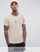 Puma T7 Logo Muscle Fit T-shirt In Beige 57443301 - Beige