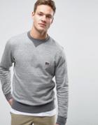 Jack & Jones Sweatshirt With Chest Logo And Contrast Neck And Hem - Gr