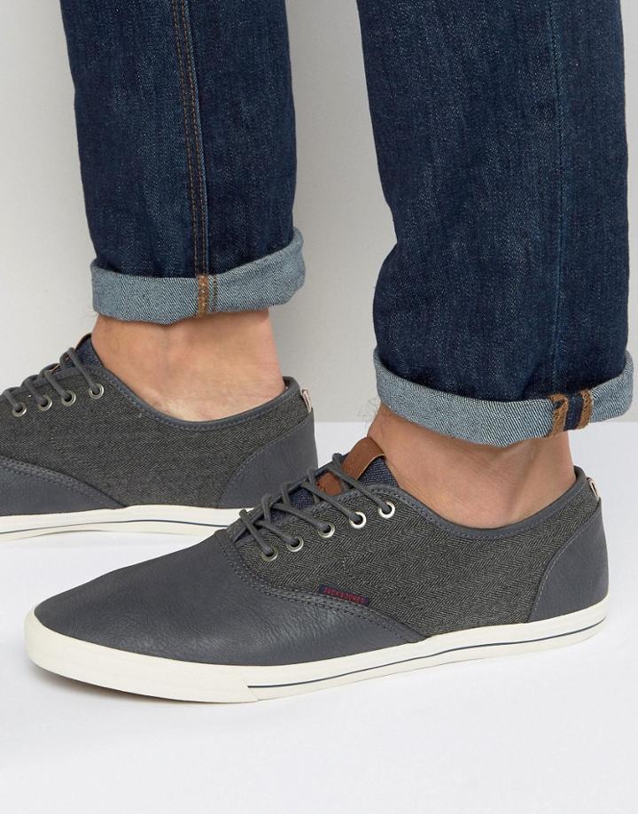 Jack & Jones Spider Herringbone Sneakers - Gray
