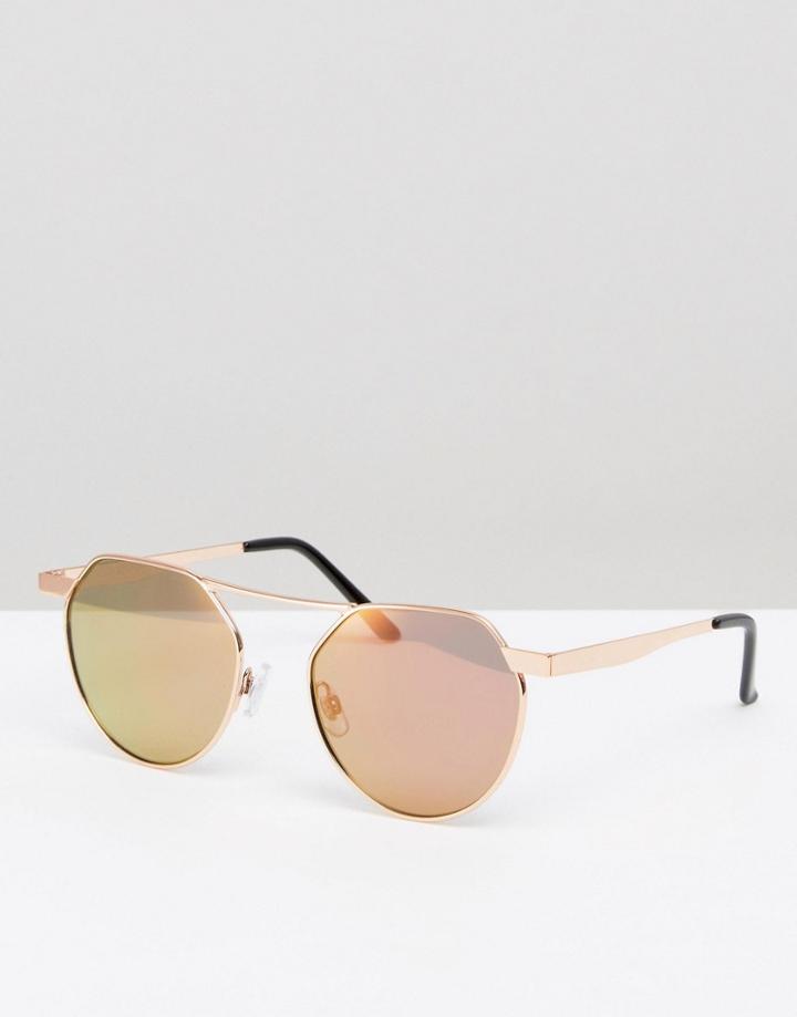 7x Round Sunglasses Yellow Lenses - Yellow