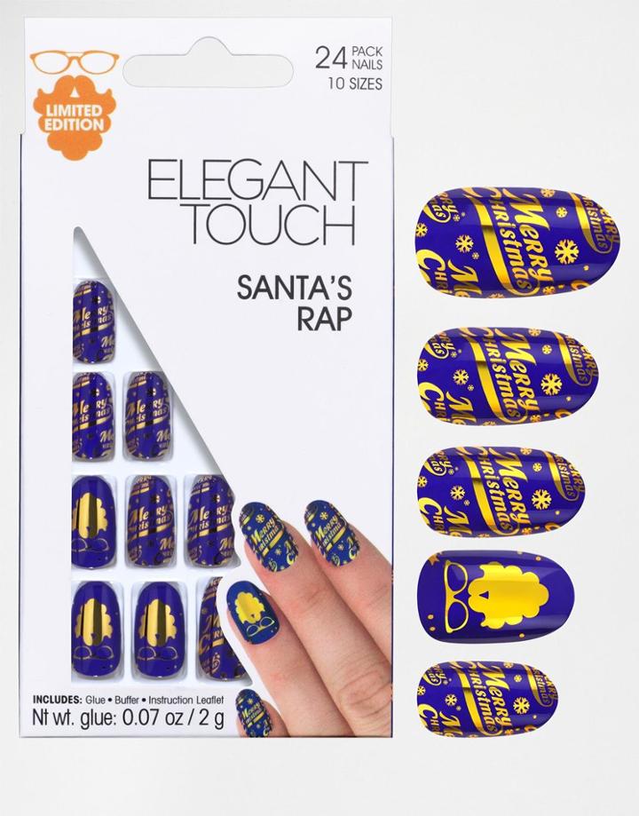 Elegant Touch Xmas Nails - Santa's Rap - Santas Rap