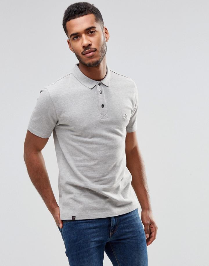 Le Breve Blank Polo Shirt - Gray
