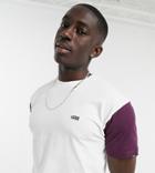 Vans Opposite Color Block T-shirt In White Multi Exclusive At Asos