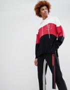 D-antidote Overszied Hoodie With Taping - White
