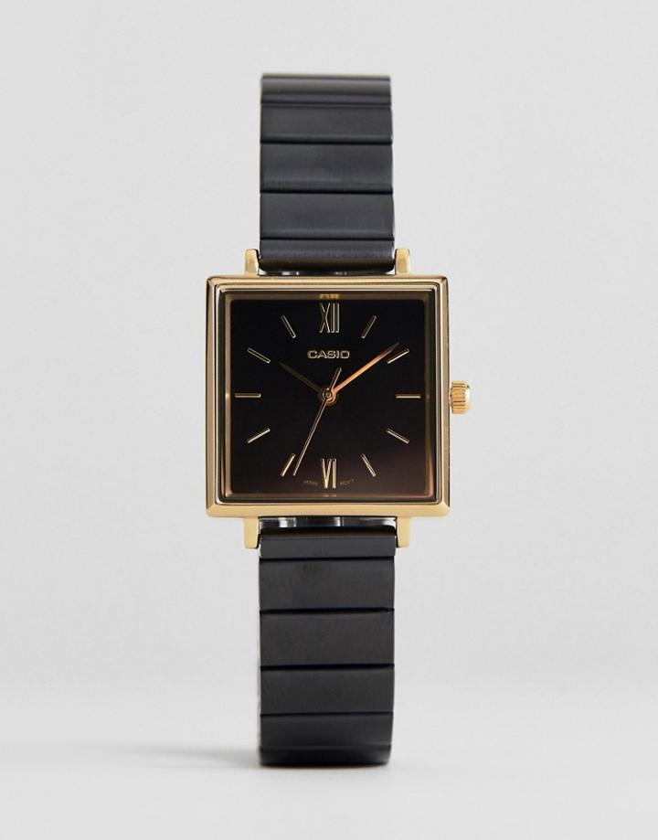 Casio Analogue Vintage Watch In Black - Black