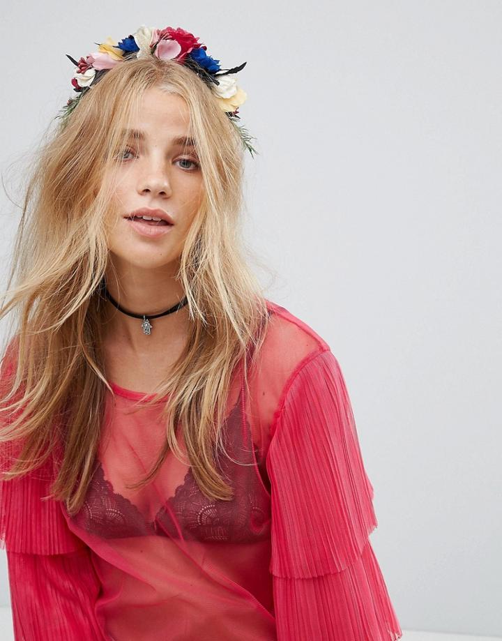 Asos Floral Hair Garland - Multi