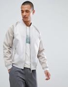 For Sporty Bomber Jacket In Stone - Stone