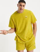 Puma Skate Towelling T-shirt In Yellow Exclusive To Asos