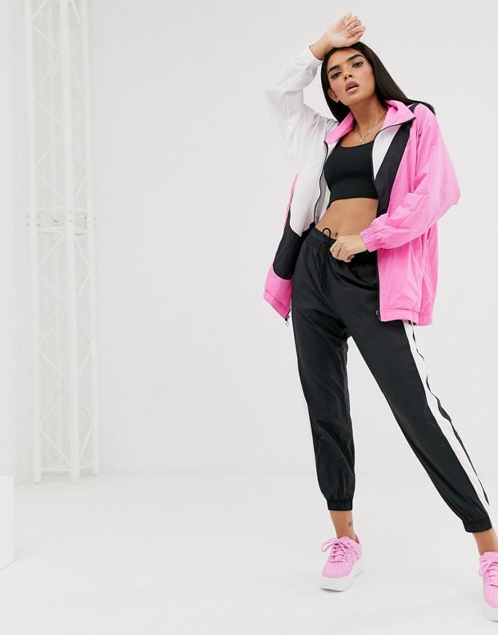 Nike Black Woven High Waisted Sweatpants