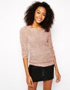 Vero Moda Fluffy Sweater - Light Pink