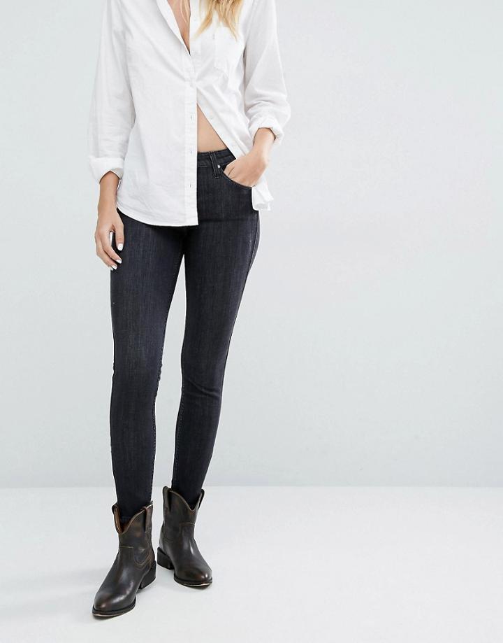 Lee Scarlett Skinny Ankle Grazer Jeans - Gray