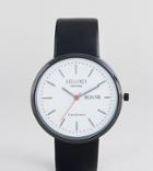 Reclaimed Vintage Inspired Date Leather Watch In Black Exclusive To Asos - Black