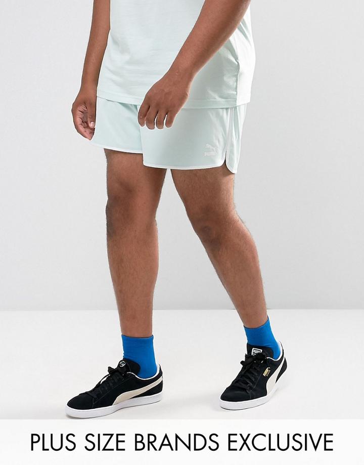 Puma Plus Retro Mesh Shorts In Blue Exclusive To Asos 57590108 - Blue