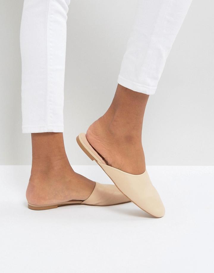 Depp Leather Mule Shoe - Beige