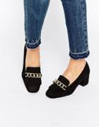 Asos Symbolic Heeled Loafers - Black