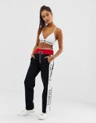 Tommy Jeans Color Block Stripe Tracksuit Bottoms - Navy