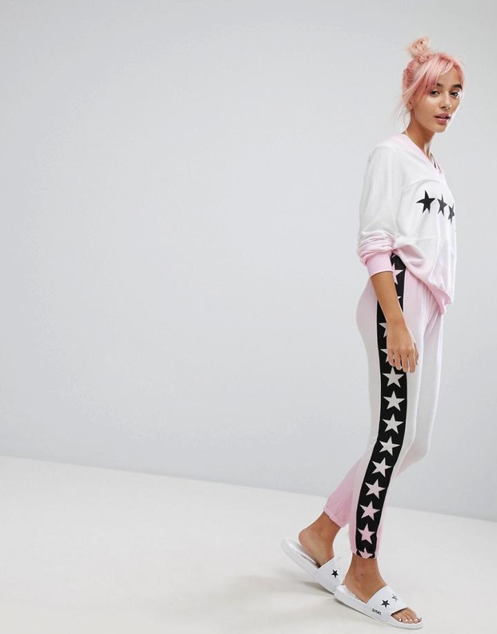 Wildfox Star Print Sublimation Lounge Jogger - Multi