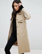 Cooper & Stallbrand Folded Trench Coat - Cream